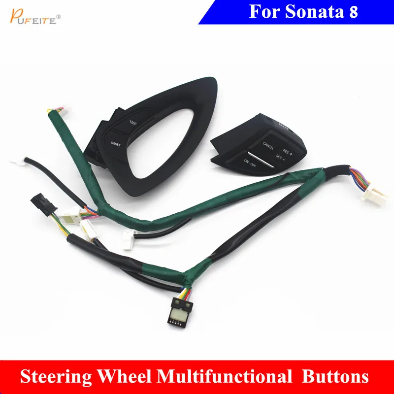 

button switch For Hyundai Sonata 8 Steering Wheel Control Buttons Audio Volume Cruise Control Button Steering Wheel Switch