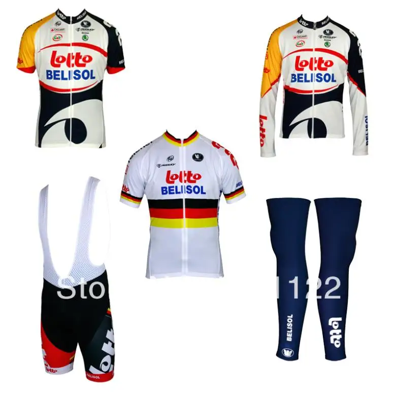 unisex cycling-jerseys long-sleeveLOTTO-BELISOL-2013-Vermarc-professional-cycling-team-cycling-long-sleeve-jersey Sets | Спорт и