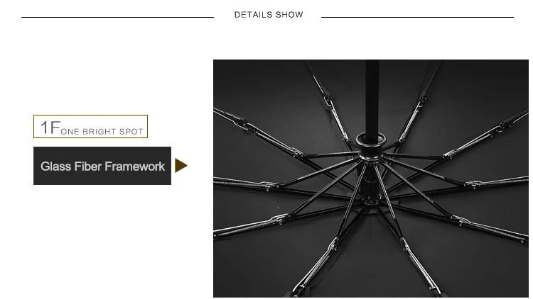 Ветрозащитный складной автоматический зонт от дождя для женщин, роскошный большой Ветрозащитный зонтик от дождя для мужчин с черным покрытием 10 к