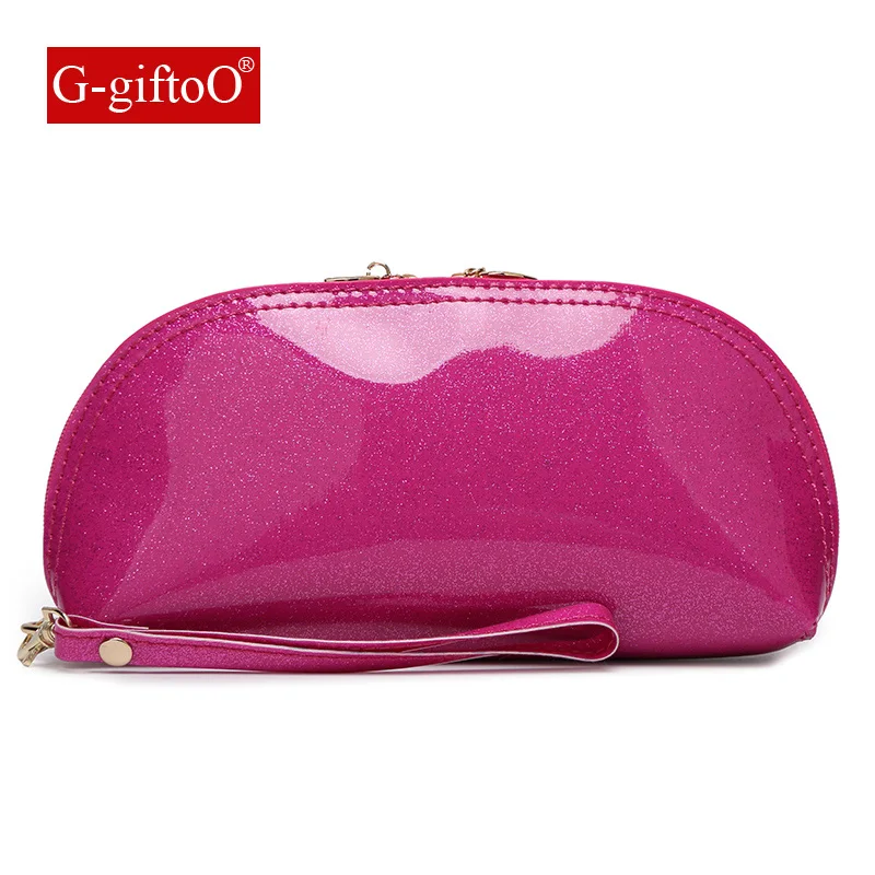 

Women Glossy Clutch Patent Leather Lady Banquet Bag Fashion Multicolor Shell Wallet Female Wrist Package Wristband Handbag Cheap