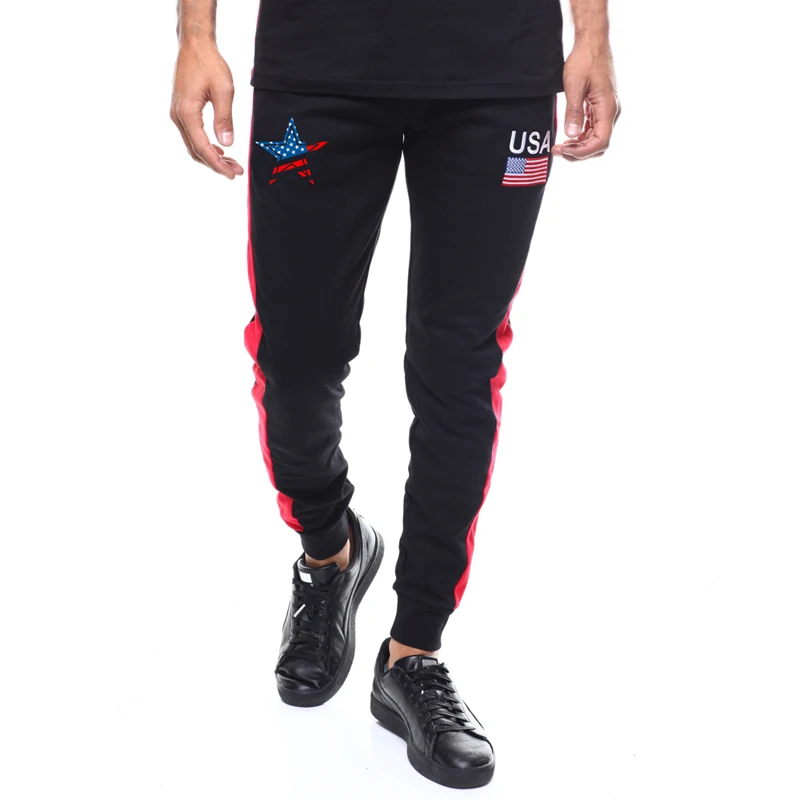 2019 New Arrival Free Shipping Men's Sweatpants Jogging Digital Printing Drawstring Solid Fashionable Trousers | Мужская одежда