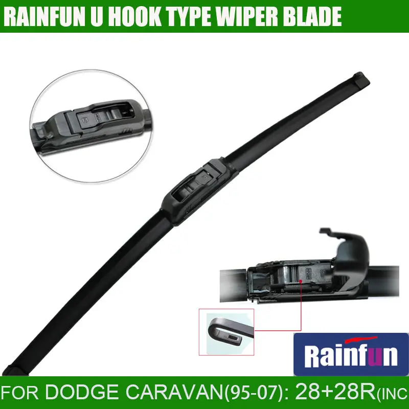 RAINFUN JH001 28"+28"R dedicated car wiper blade for DODGE CARAVAN(95