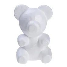 1 шт. 200 мм моделирование пенополистирол пенопласт пена медведь белые авторские шары для DIY украшения рождественской вечеринки Подарки