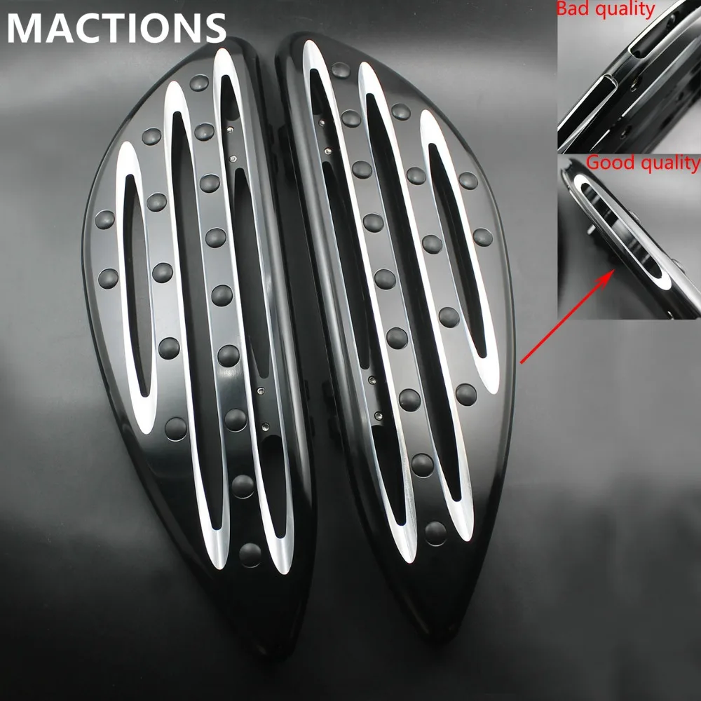 Motorcycle Black CNC Driver Floorboards For Harley Motorcycle Pedal