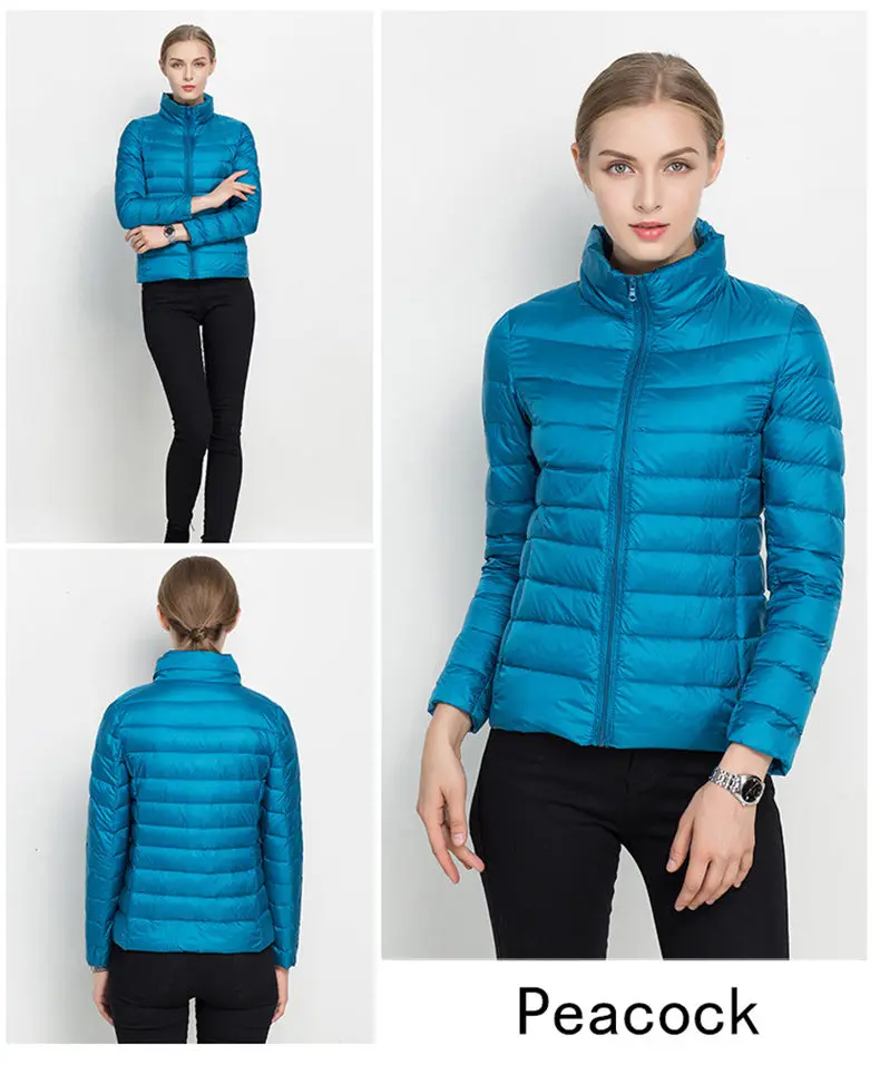 2019 New Women White Duck Down Jacket Winter Coat Ultra Light Slim Women Spring Puffer Jacket Portable Windproof Down Coat S-3XL 31