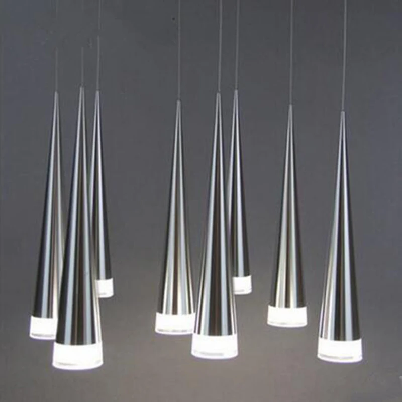 

Modern Led Light Pendant Aluminum Conical Metal House Lighting Industrial Pendant Lamp Droplight Living Room Dining Room Lamp