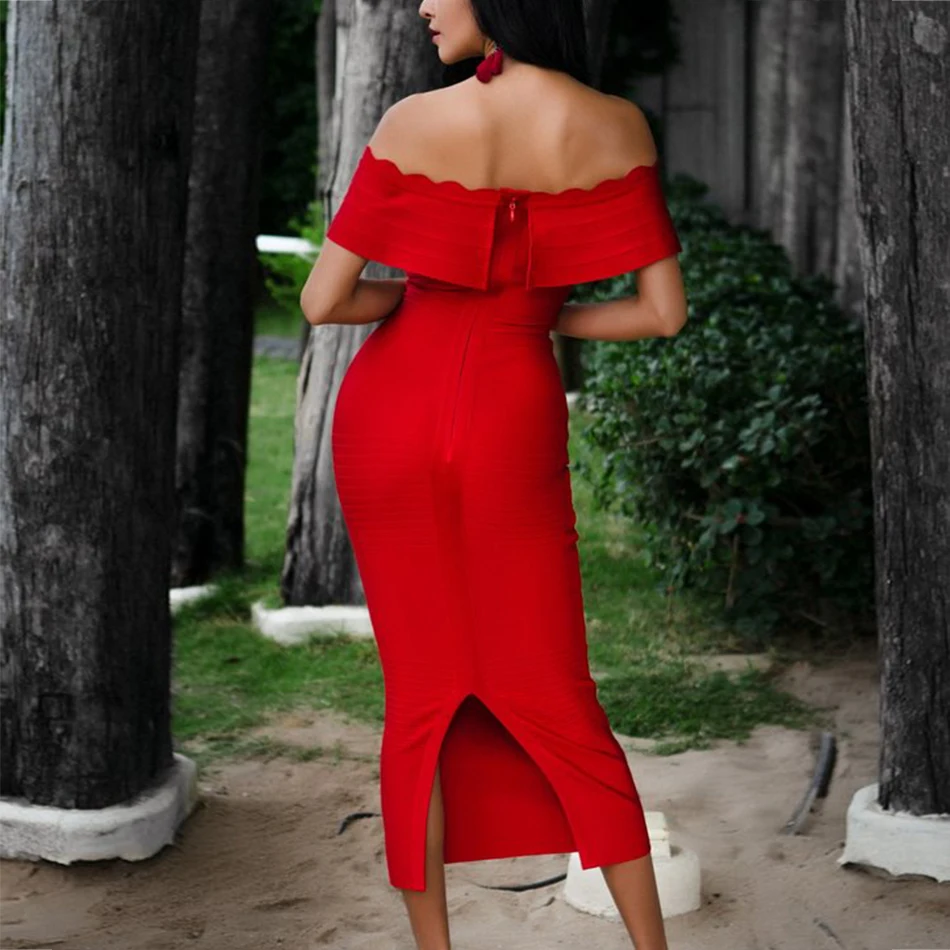 Seamyla-2018-New-Ruffles-Bandage-Dress-Sexy-Off-The-Shoulder-Women-Clubwear-Vestidos-Mid-Calf-Celebrity (1)