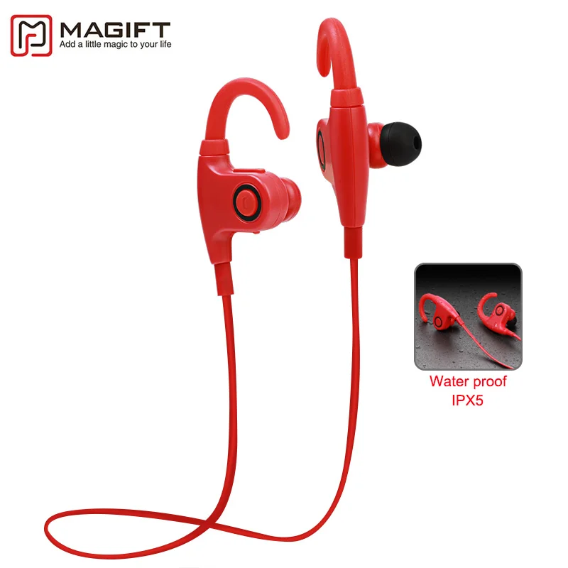 Magift Беспроводной гарнитура Bluetooth стерео спортивные наушники вкладыши Музыка