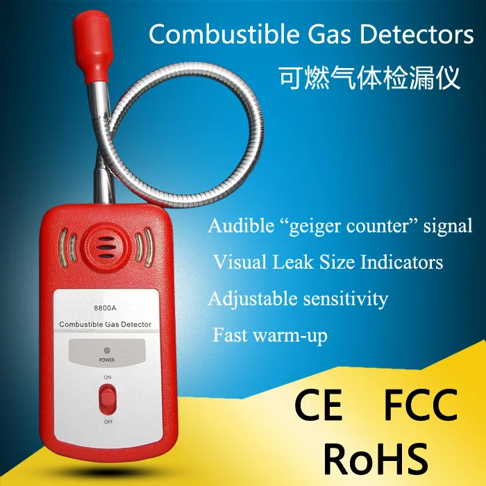 

Handheld Flammable Gas Detector Leak Detector Natural Gas Methane Liquefied Gas Gas Biogas Tester