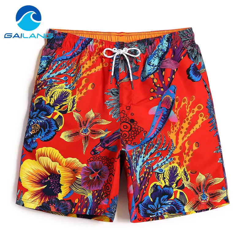 Gailang бренд Для мужчин доска Шорты пляжные шорты Мужские Шорты для купания Шорты Купальники быстрое высыхание человек Повседневное