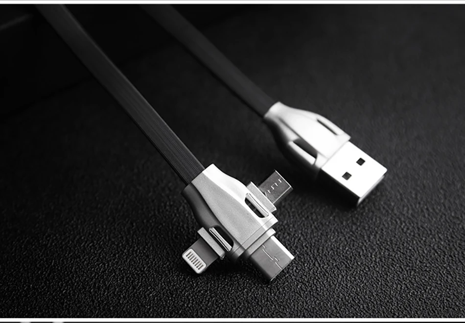 NOHON 3 in 1 USB Cable 8 Pin Micro USB Type C Cable For iPhone 8 7 Plus X XS MAX XR Fast Charging For Samsung Android Phone Cord (16)