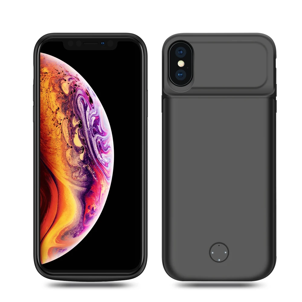 Чехол для iPhone X XR XS Max, 4000 мА/ч, внешний аккумулятор, зарядное устройство, чехол для iPhone SE 5, 5S, 6, 6 S, 7, 8 plus, чехол