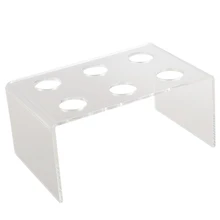 6 Holes Acrylic Stand Holder Ice Cream Crisp tube Cone Holder