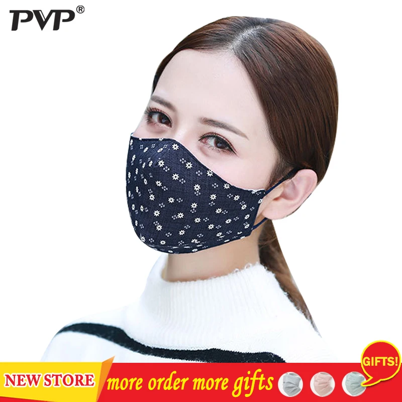 

PVP 1Pcs Fashion Face Mouth Mask Anti Dust Mask Filter Windproof Mouth-muffle Bacteria Proof Flu Face Masks Care Reusable