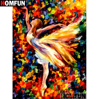 

HOMFUN Full Square/Round Drill 5D DIY Diamond Painting "Beauty oil painting" Embroidery Cross Stitch 3D Home Decor A10604