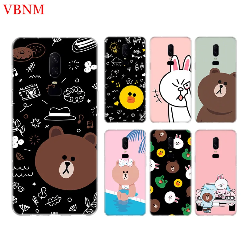 Bear Brown Funny New Phone Back Case For font b OnePlus b font font b 7
