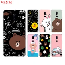 Bear Brown Funny New Phone Back Case For OnePlus 7 Pro 6 6T 5 5T 3 3T 7Pro 1+7 Art Gift Patterned Customized Cases Cover Coque