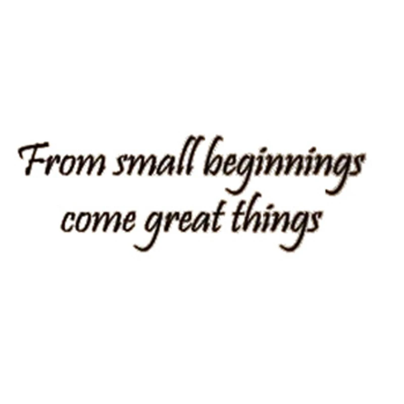 Great Small Quotes Classy Cacar From Small Beginnings Come Great Things Inspirational Great Small Quotes Delectable Cacar From Small Beginnings Come Great Things Inspirational