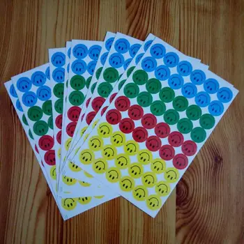 

100 packs Fashion Cartoon Expression Child Award Sticker Colorful Smiley Stickers Smile Sticker Diy Decoration Diary Stickers