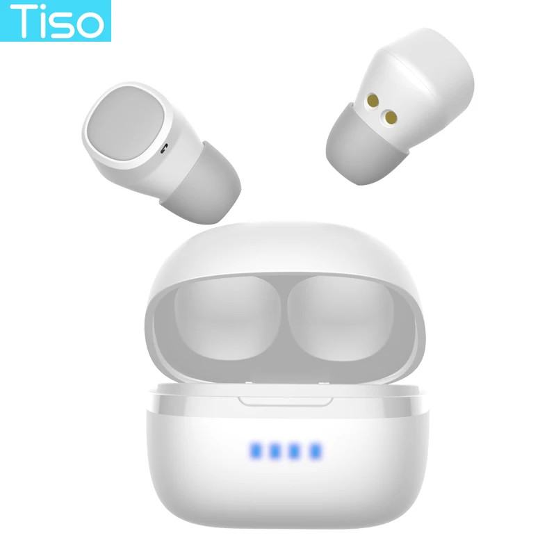 Tiso Bluetooth 5,0 наушники 3D TWS настоящие беспроводные стерео наушники IPX5 водонепроницаемая Спортивная гарнитура с двойным микрофоном