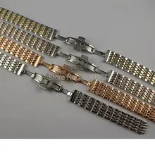 14 мм T085210 T085207A новые части часов из прочной нержавеющей стали позолоченный браслет ремешок из розового золота для наручных часов T085