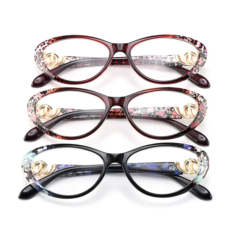 Women's Eyeglasses Ultra-Light Plastic Titanium Tr90 Cat Eye M1460