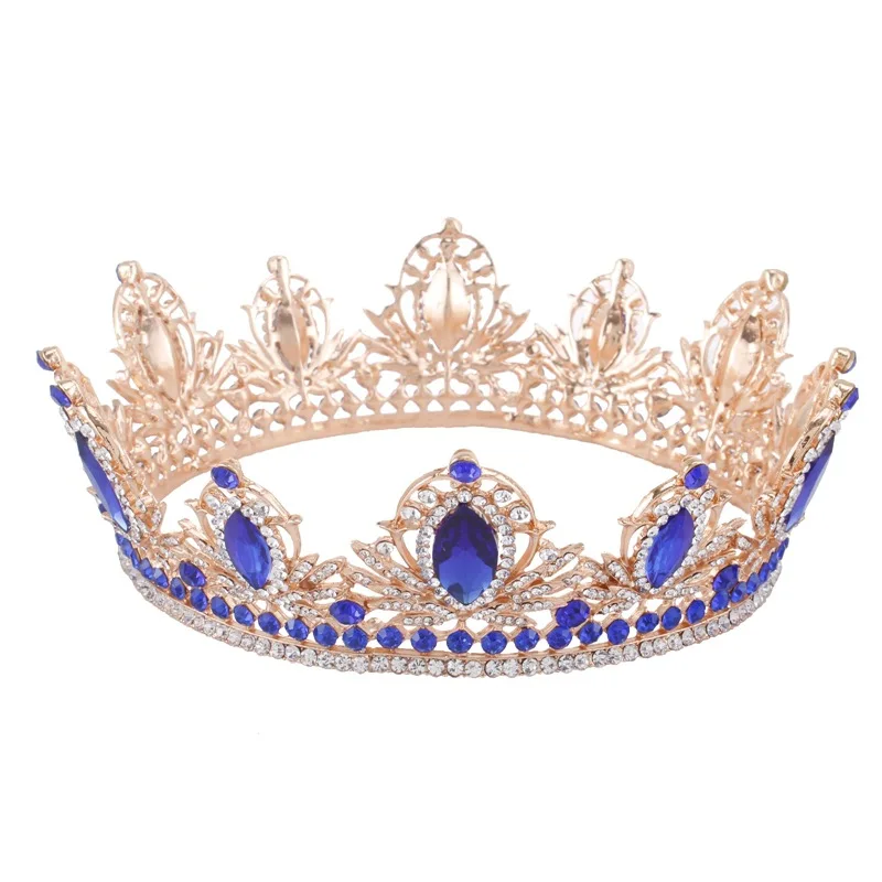 

Bridal Wedding Crystal Crown Headband Tiaras Silver Gold Crown Beauty Pageant Champion Hair Accessories for Women Hair Jewelry