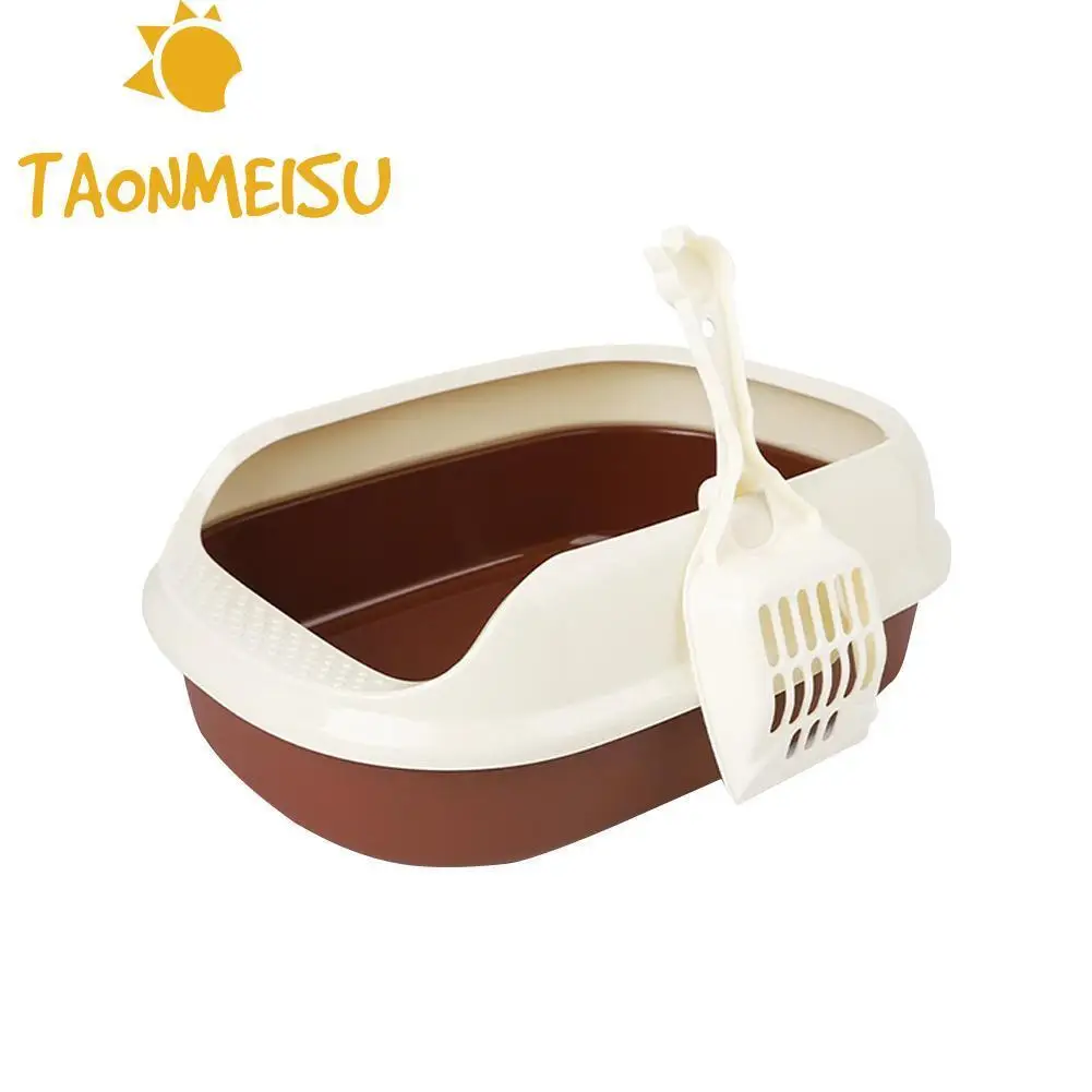 

New arrival Plastic Cat Toilet Trainer Crack-proof Bottom Polyester Cat Litter Box Pet Cleanning Anti-breaking Training Supply