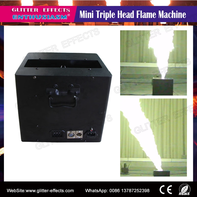 

dmx 512 triple flame projector for stage performance show