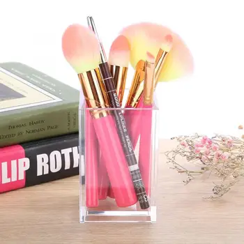 

Transparent Acrylic Makeup Brush Holder Nail Pen Storage Organizer Case Makeup Brush Holder Makeup Tool Kits