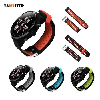 

Silicone Strap For Xiaomi Huami Amazfit Stratos/Pace Replacement Smart Watch Band Sports Bracelet For Samsung Galaxy Watch 46mm