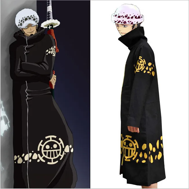 Trafalgar D Water Law Surgeon Of Death Anime One Piece Cosplay Costume Coat Clock Jacket Trafalgar Law Costume Trafalgar Law Cosplaytrafalgar Law Jacket Aliexpress