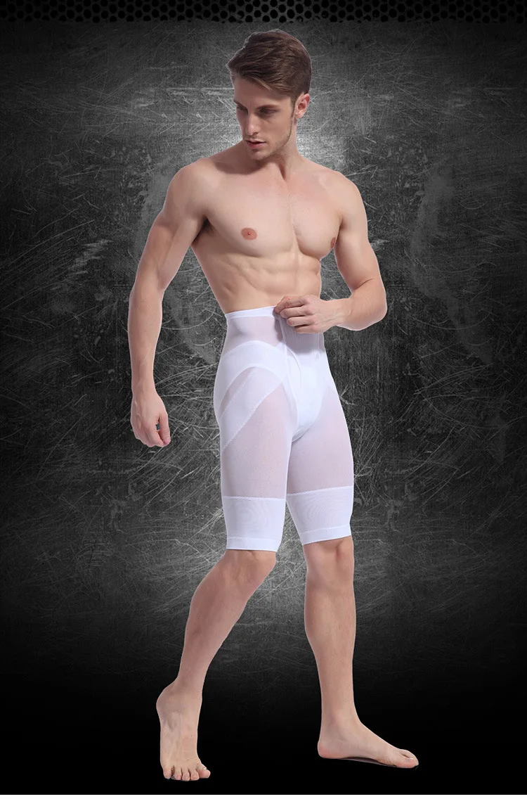 Для мужчин утяжкой бедер пластиковые Бодибилдинг форма Высокоэластичный, для фитнеса ноги упражнения шорты черный/белый