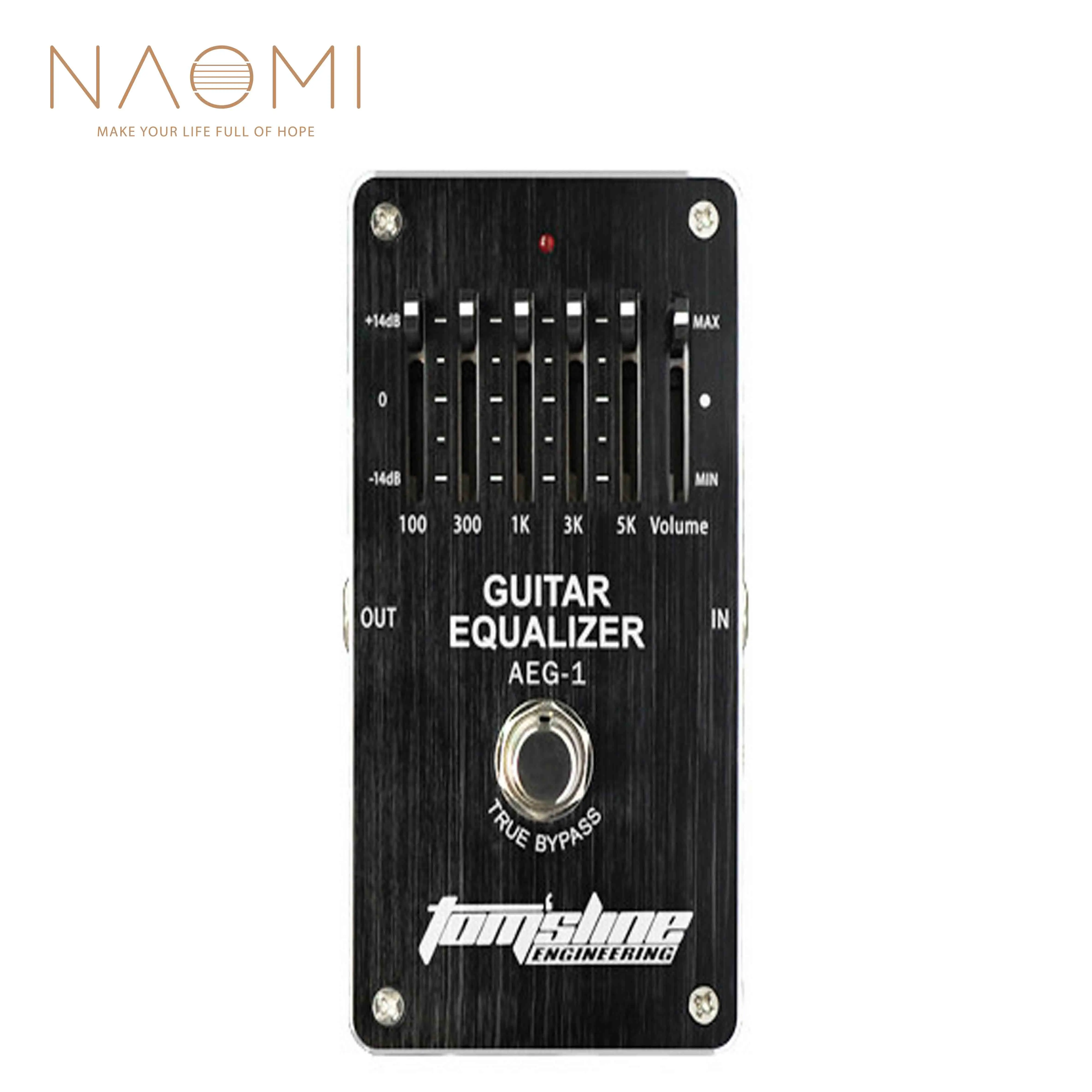 

NAOMI Guitar Rffrct Prdal AROMA AEG-1 Guitar 5-band EQ 5 Bands Equalizer Pedal For Guitar Electric Guitar Parts Accessories New