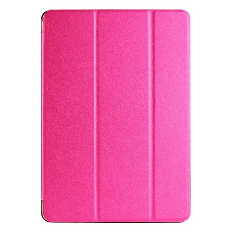 Тонкий Магнитный кожаный умный чехол жесткий чехол для Apple i Pad 2 3 4 Air/mini UM - Цвет: Розово-красный