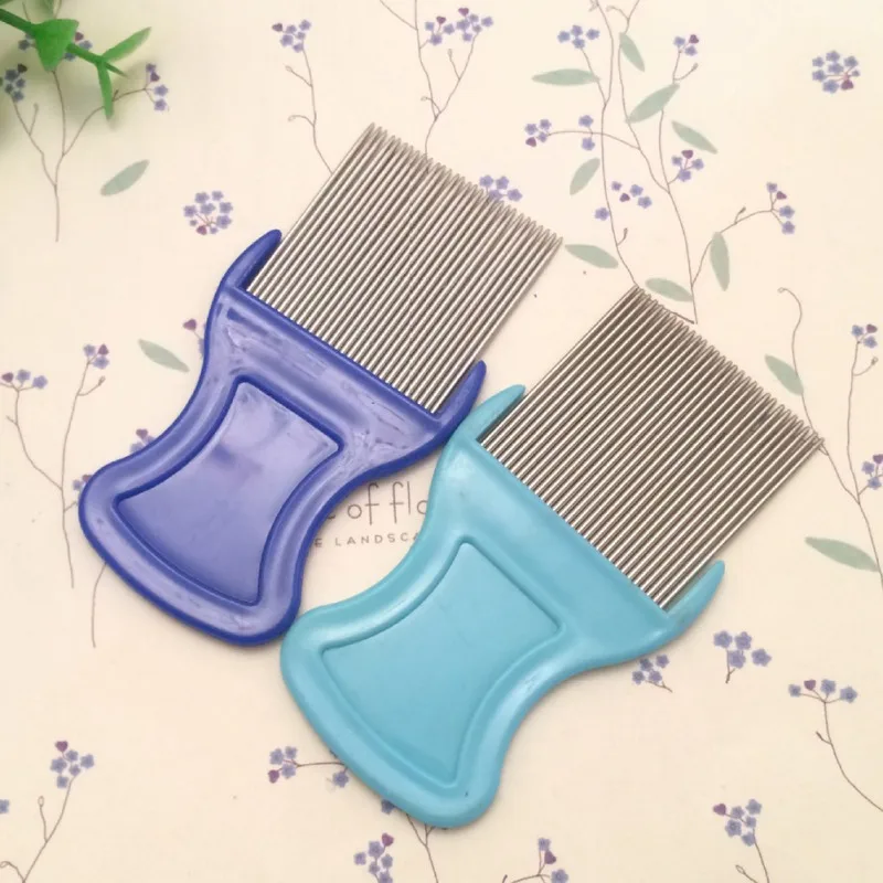 Pet Dog Hair Flea Lice Dirt Dust Remover Cat Grooming Comb Stainless Pin Eggs | Дом и сад