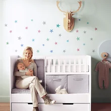 Звезды стикер на стену для детской комнаты украшение для дома детская спальня детские наклейки на стены Художественная Наклейка на стену s обои