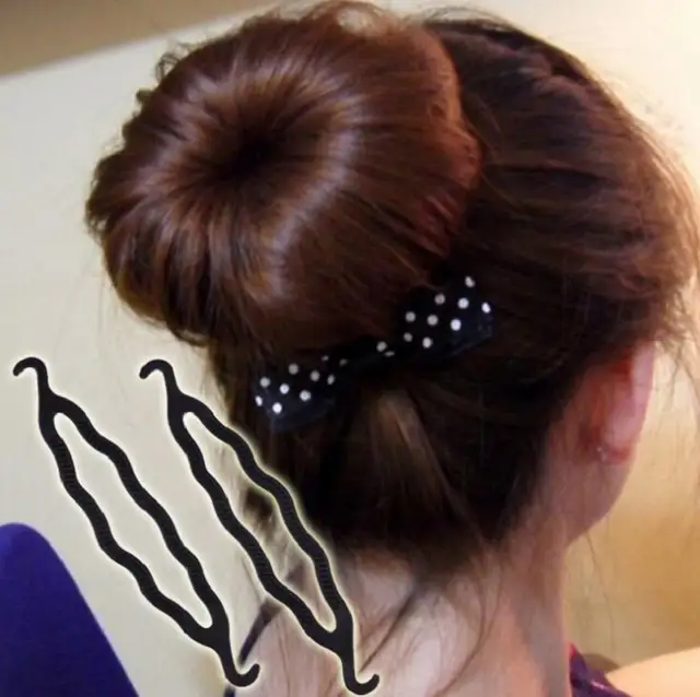 Online Shop Hair Band Bun Maker Black Simple Design Creative For