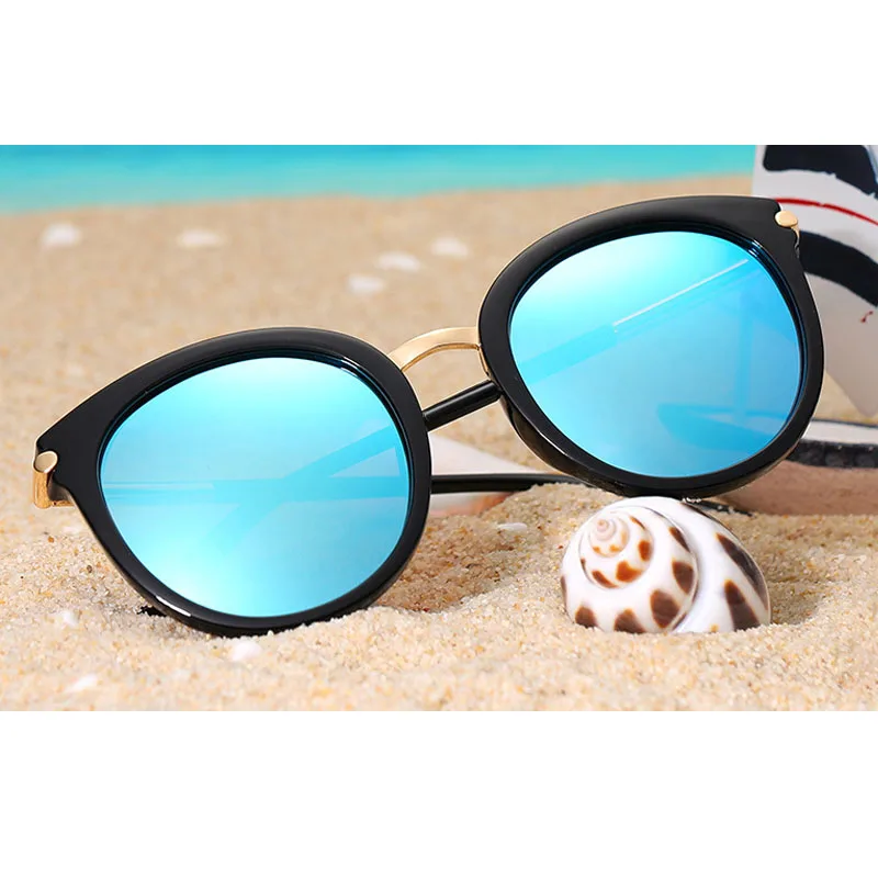 network red polarized sunglasses Round face  2018 sunglasses female