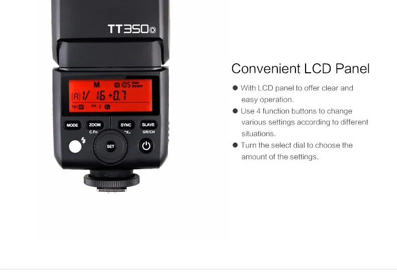 Godox Мини TT350O TT350-O 2,4G ttl GN36 HSS Камера вспышка Speedlight X1T-O передатчик для Lumix GH4 GH5 G7 G9 GF8 G85GK LX100