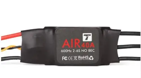 T-MOTOR ESC Air 40A (2-6S 600 Гц без BEC) бесщеточный электронный регулятор скорости двигателя