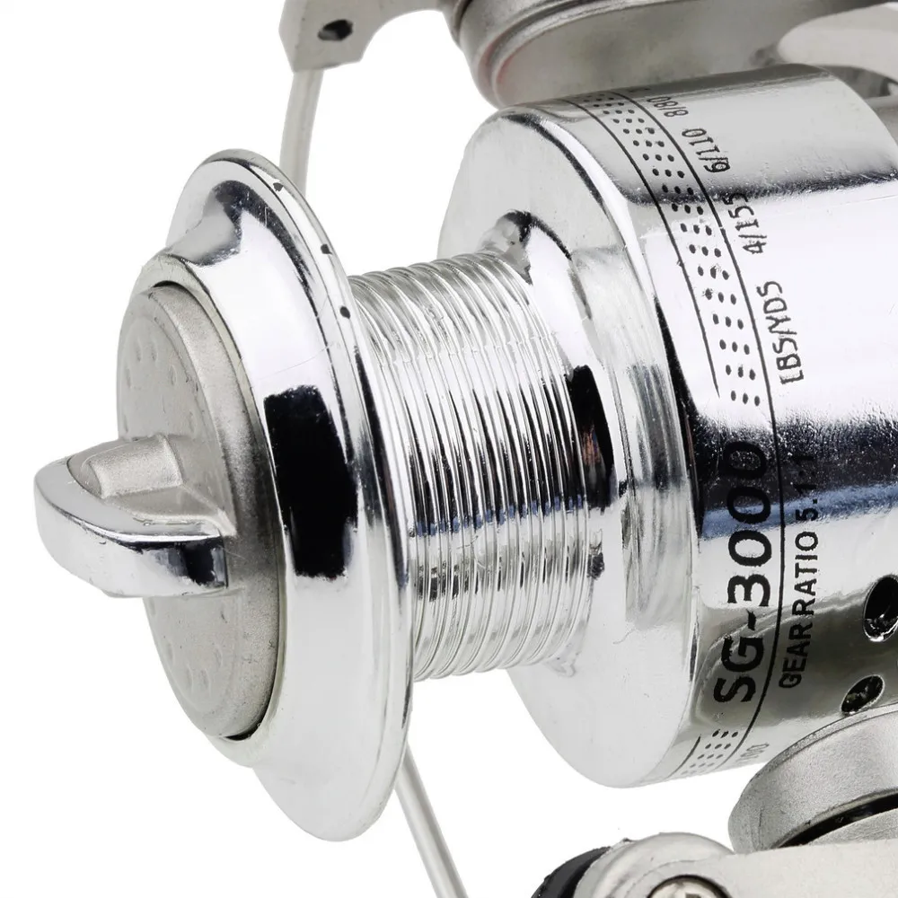 5.1: 1 6bb Rolamentos Pesca Spinning Reel Esquerda e direita Sg3000 Spool Abs Atacado 10 Cheap Carretilhas de pesca