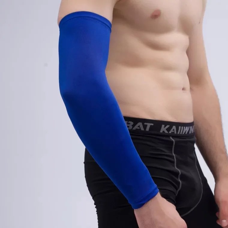 Дышащие быстросохнущие УФ-защитные рукава для бега, баскетбольные Налокотники