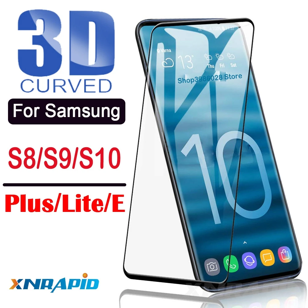 

for Samsung galaxy s10 plus toughened glass shell For samsung galaxy s10+ s10e s10+ s10e + 10s 3d curved protective glass shell