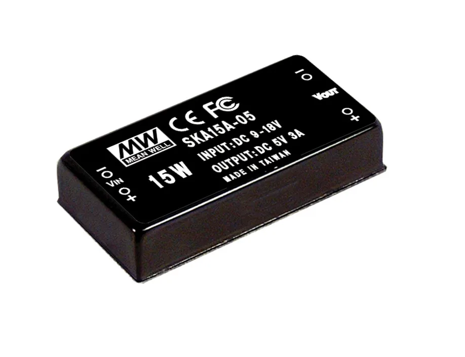 

[PowerNex] MEAN WELL original SKA15C-15 15V 1000mA meanwell SKA15 15V 15W DC-DC Regulated Single Output Converter