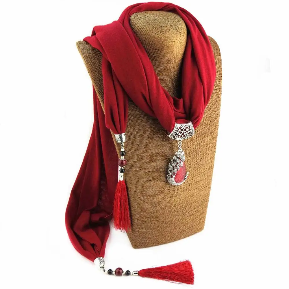 Модная подвеска шарф ожерелье треугольник Кристалл ювелирные изделия себе Макси ожерелье s для женщин Девушка Colar глушитель шейный платок Bijoux - Окраска металла: 5