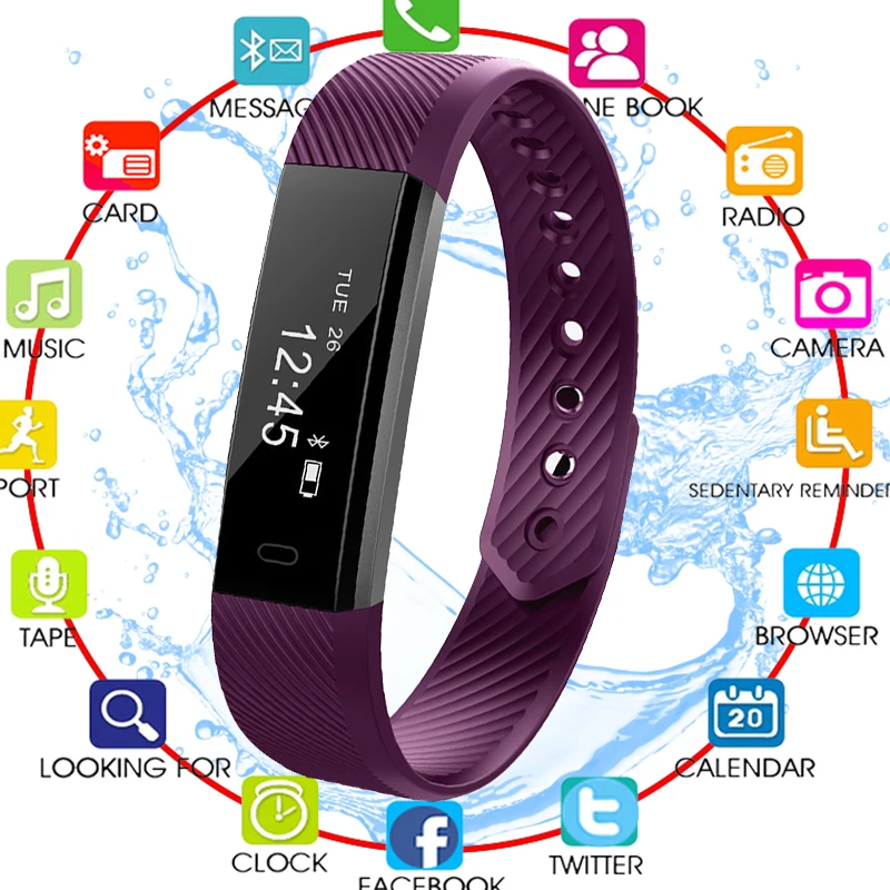 

Pulsometer Activity Tracker Fitness Tracker Heart Rate Monitor Fitness Bracelet Step Counter Smart Band Smartwatch pk fitbits