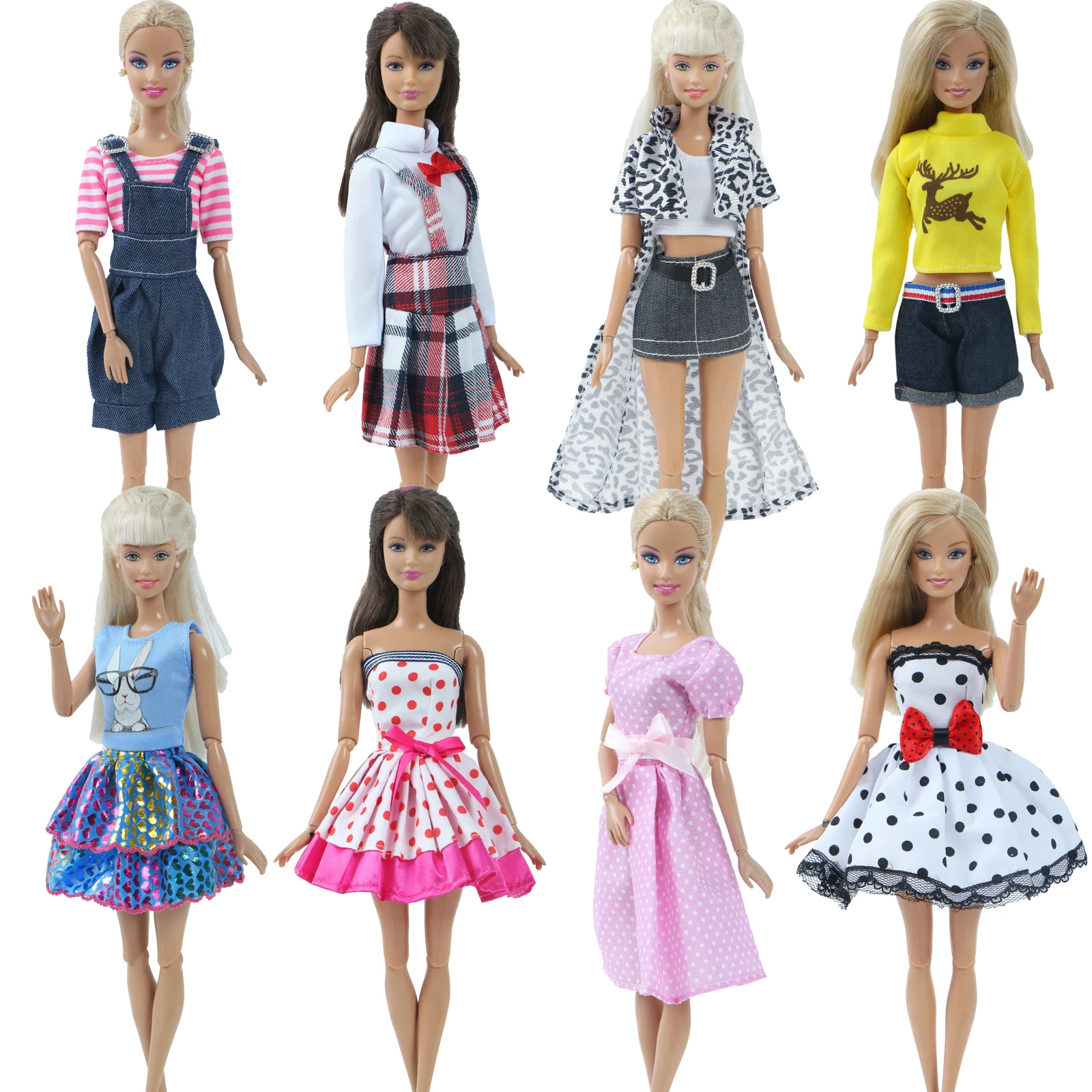 Модное платье куклы ручной работы для куклы Барби, повседневная одежда, наряд для свиданий, юбка, короткое платье, аксессуары для кукольной одежды, игрушка