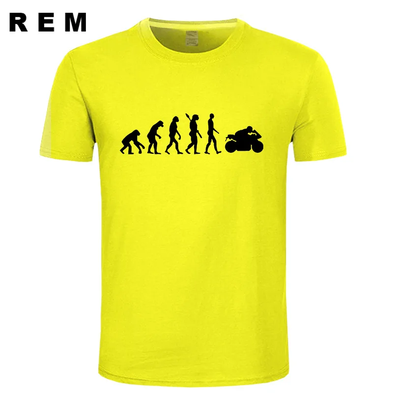 Мужские футболки для мотоцикла APE TO EVOLUTION, футболка, летняя Хлопковая мужская модная футболка с коротким рукавом и круглым вырезом - Цвет: 8