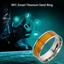 Стальное титановое 6 13 ярдов NFC умное кольцо для мобильного